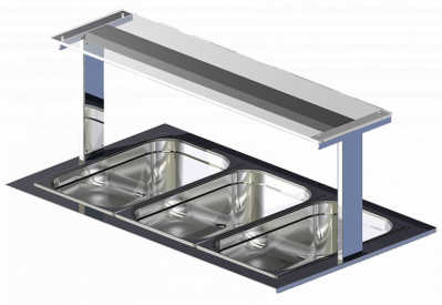 Настольная полка Optima Shelf 183/F стеклянная