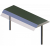Настольная полка Optima Shelf 143/F стеклянная